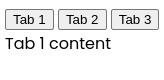 Tabs HTML